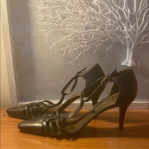 Ralph Lauren Winona T Strap Heels SJP Brown Size 9